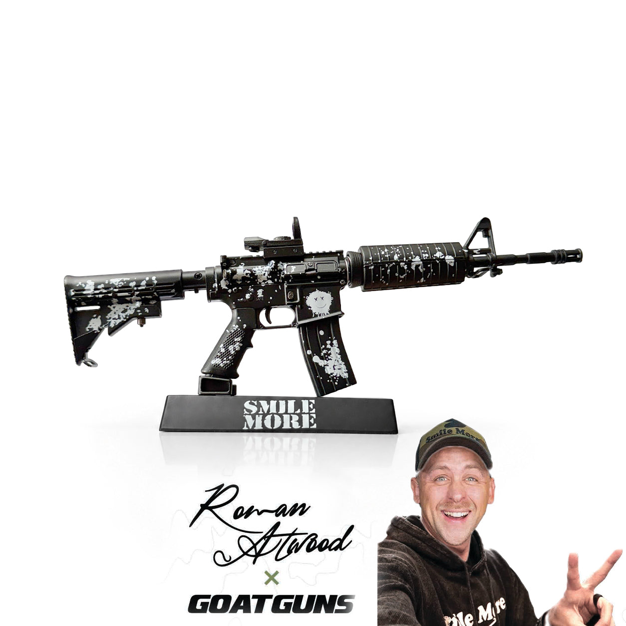 AR15 'Smile More' Model - Roman Atwood – GoatGun Models