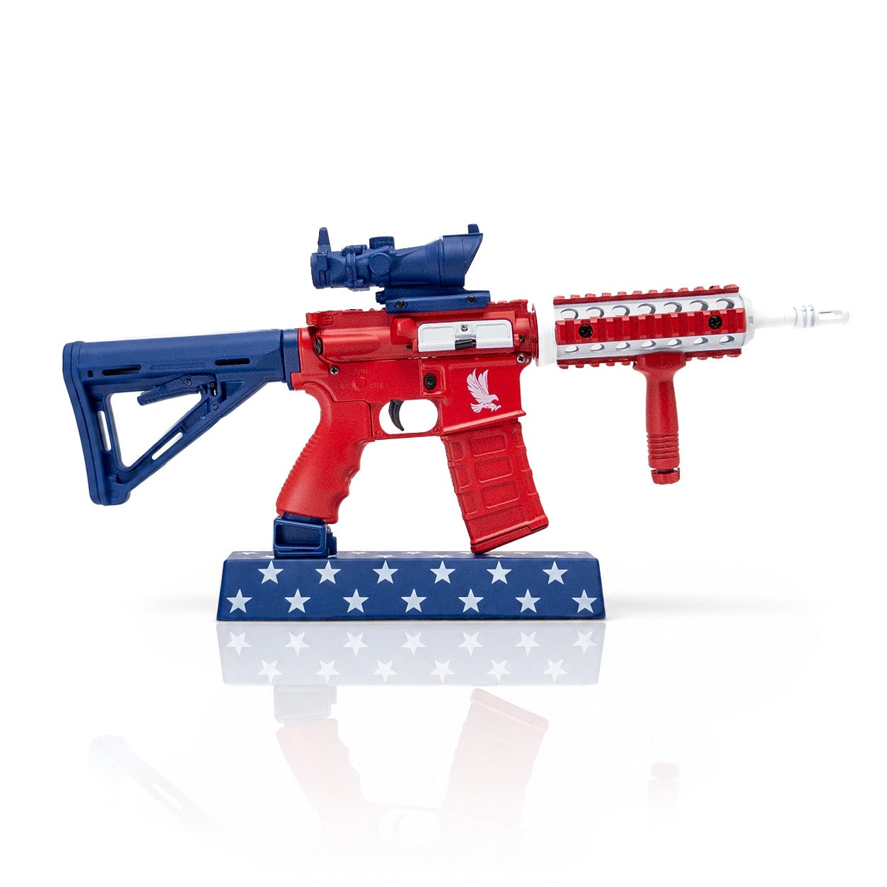 Miniature AR15 Die Cast Model USA Flag Pattern | GoatGuns