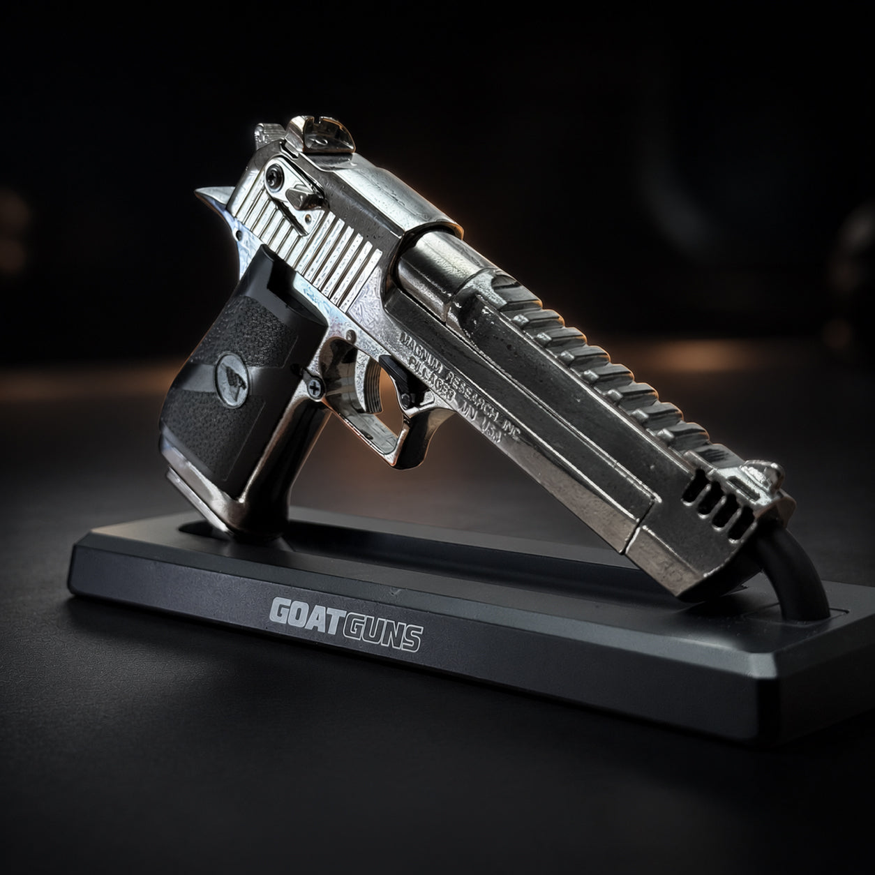 KAHR Desert Eagle Model - Chrome Silver | 1:2.5 Scale GoatGuns