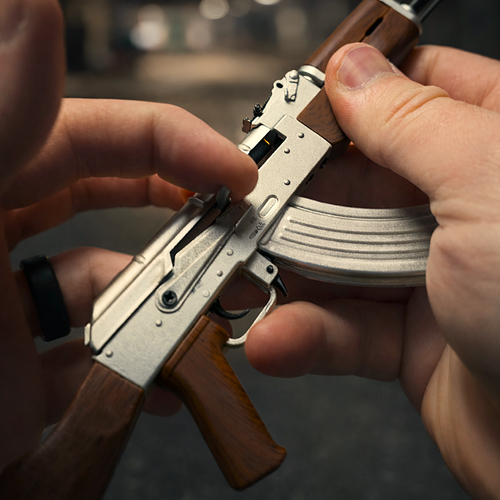 Silver AK-47 Limited Edition Model – GoatGun Models