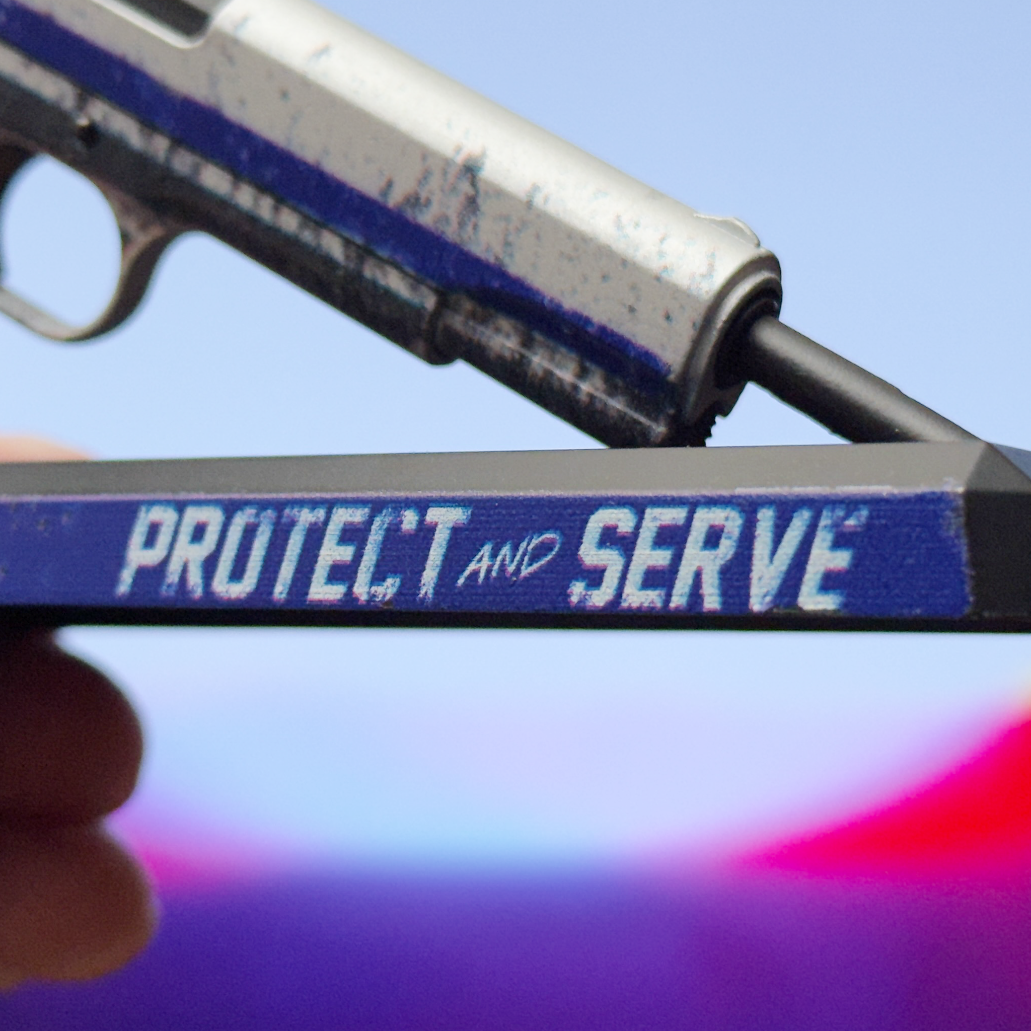 Limited Edition Thin Blue Line 1911 Model – GoatGun Models