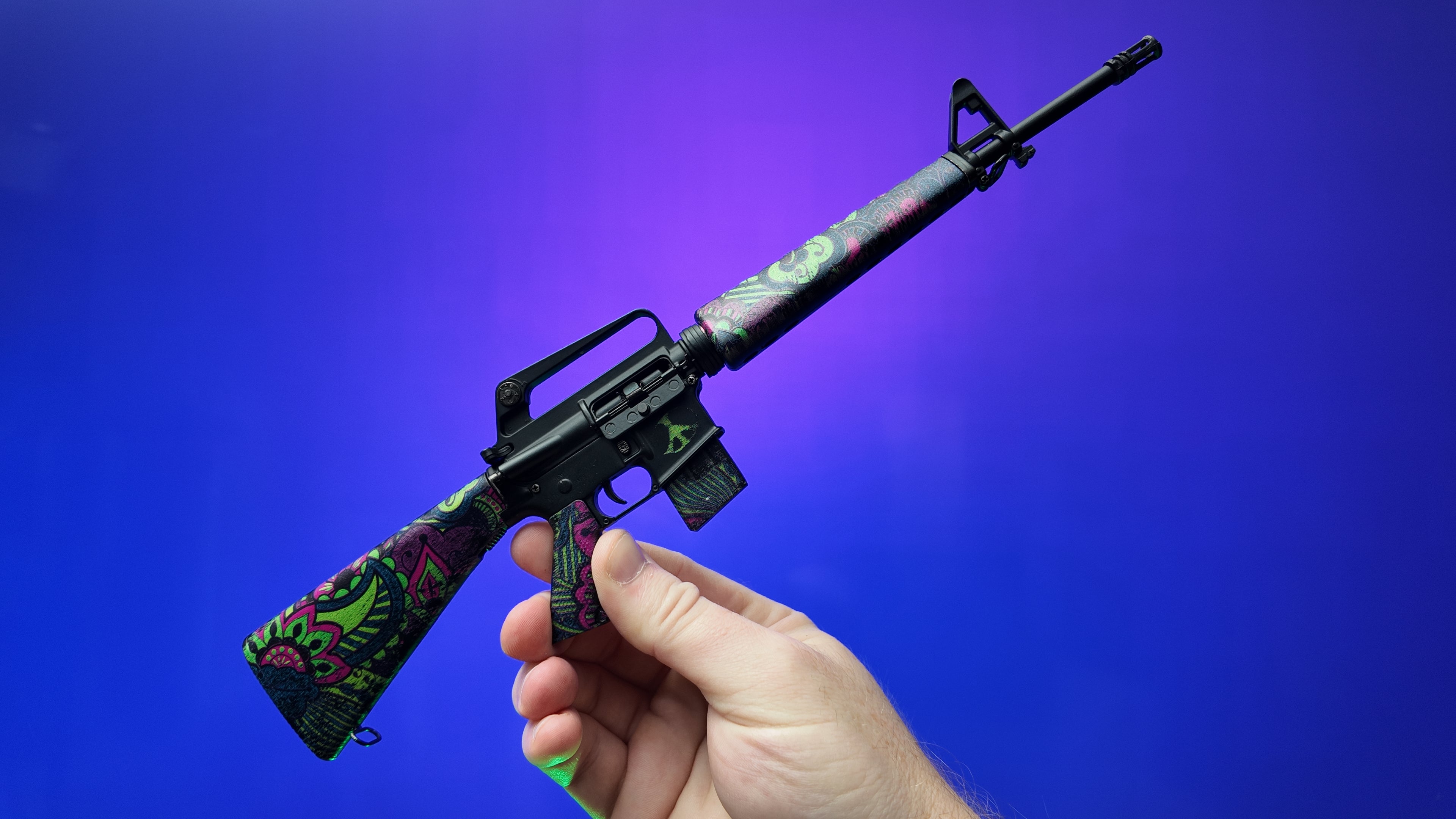 M16 - 美品　SOMABITO SOMAnoGOTOKU arabesque SUS Limited Edition Physchodelic M16 Model – GoatGun Models