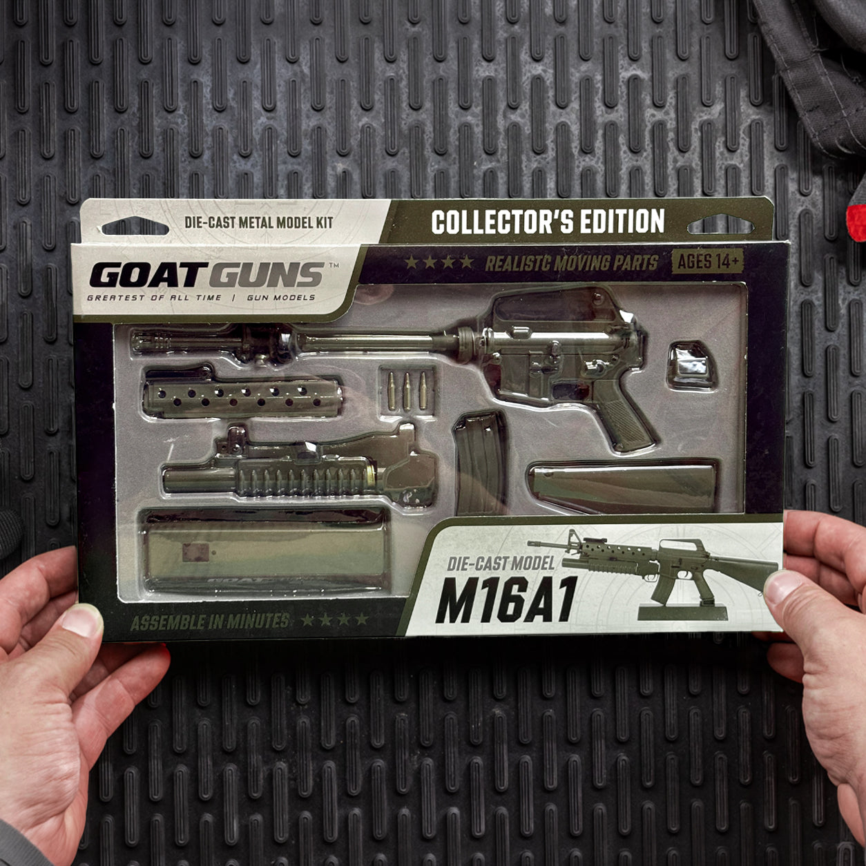 Miniature M16A1 Model in OD Green | GoatGuns – GoatGun Models