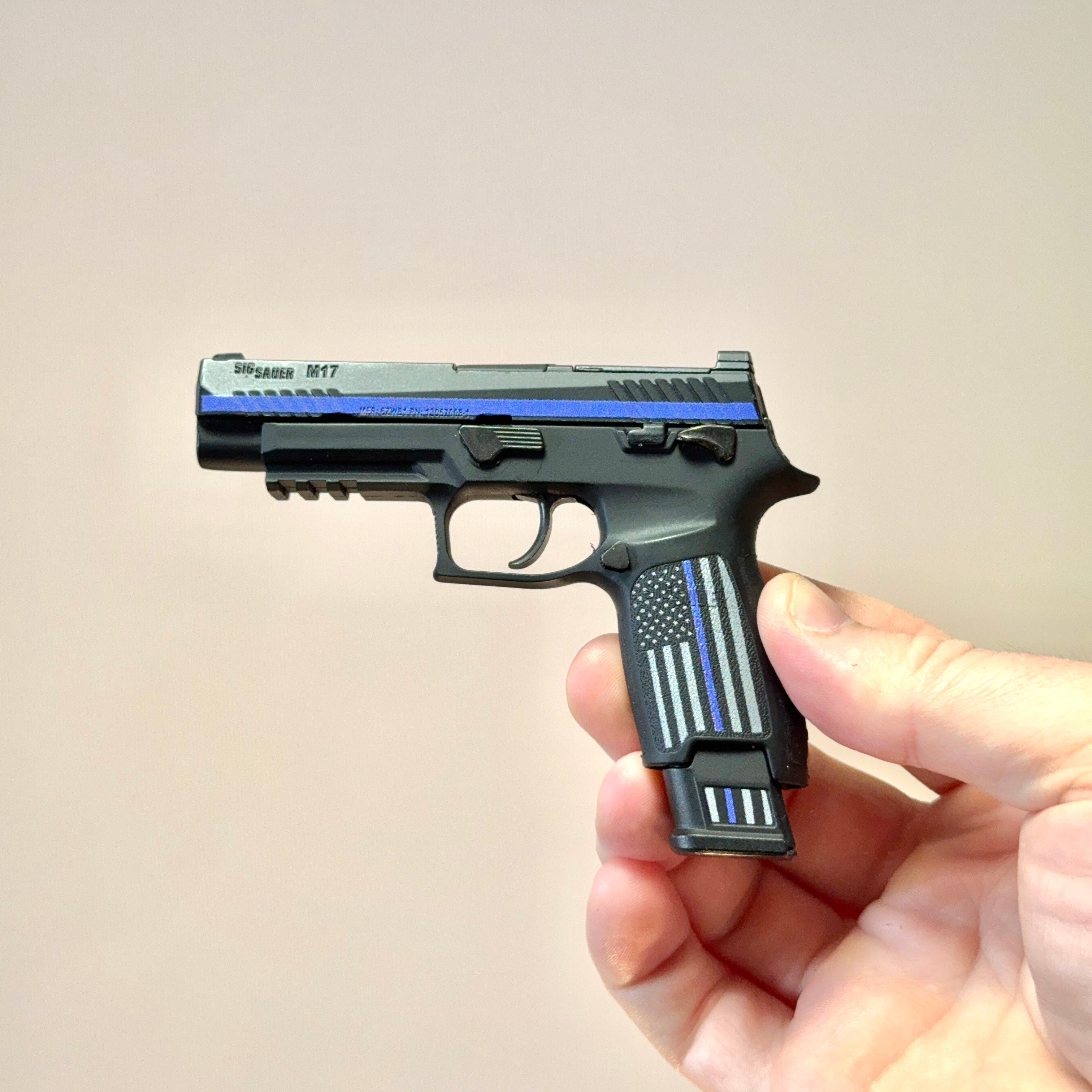 SIG SAUER M17 Model Thin Blue Line Edition 1:2.5 Scale – GoatGun
