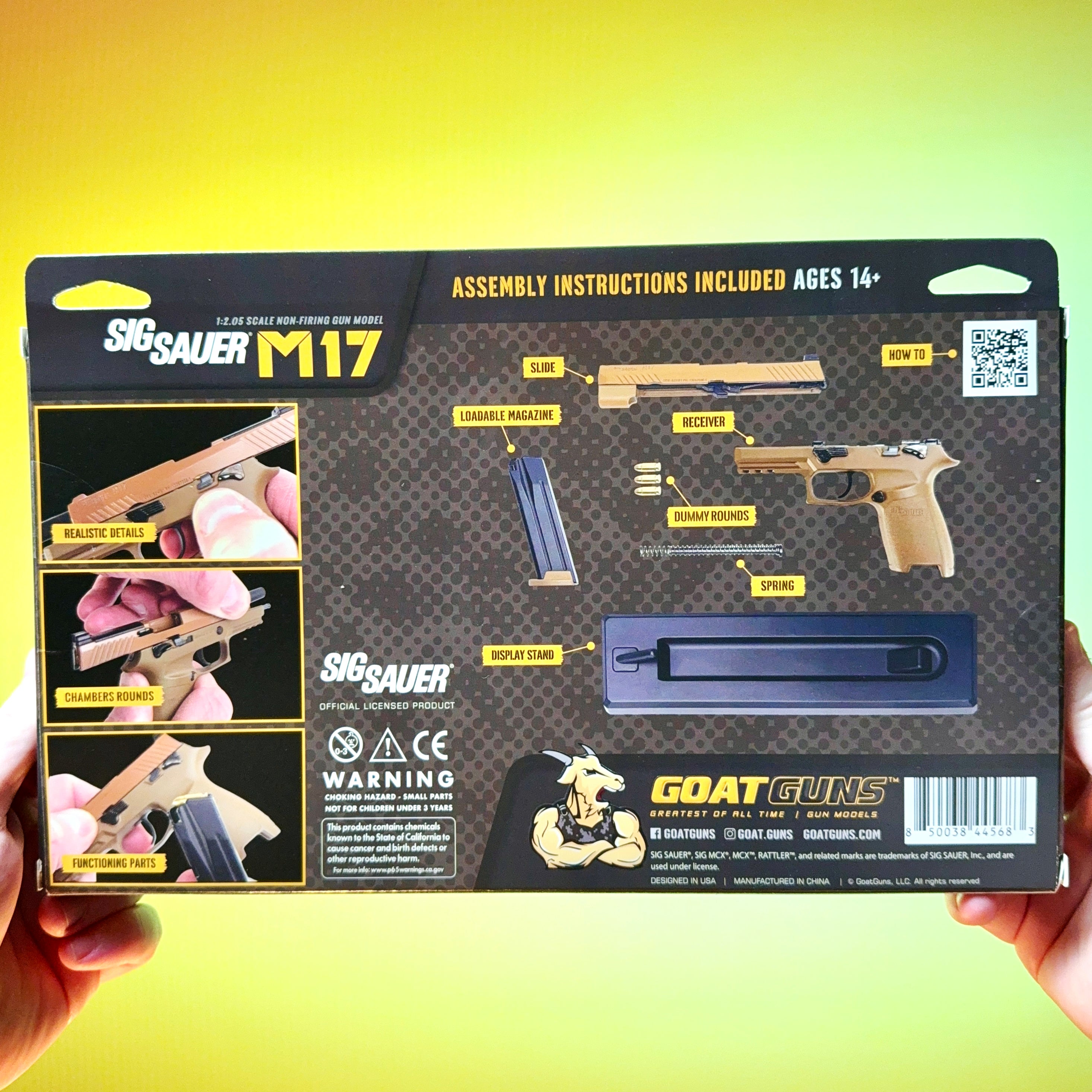 Miniature SIG SAUER M17 Model Tan | GoatGuns – GoatGun Models