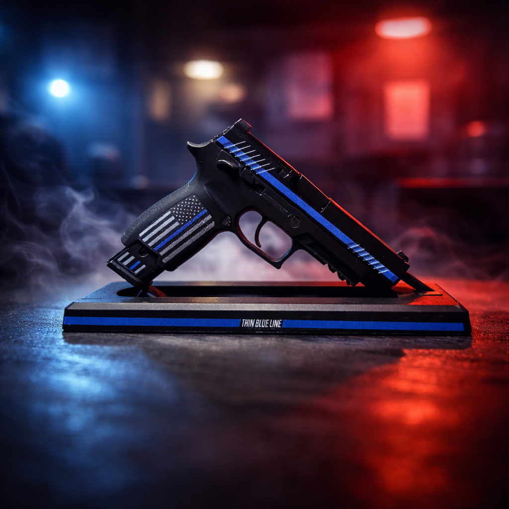SIG SAUER M17 Model Thin Blue Line Edition 1:2.5 Scale – GoatGun