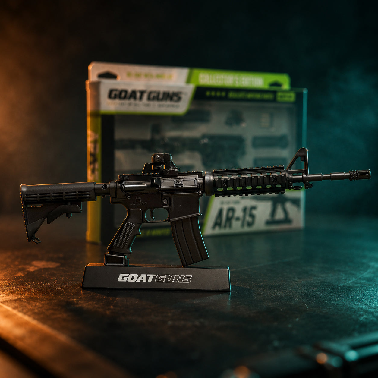 Miniature AR15 Die Cast Model Black | GoatGuns – GoatGun Models