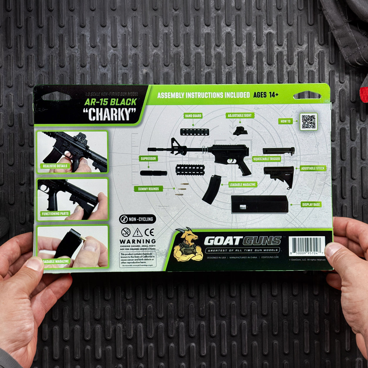Miniature AR15 Die Cast Model Black | GoatGuns – GoatGun Models