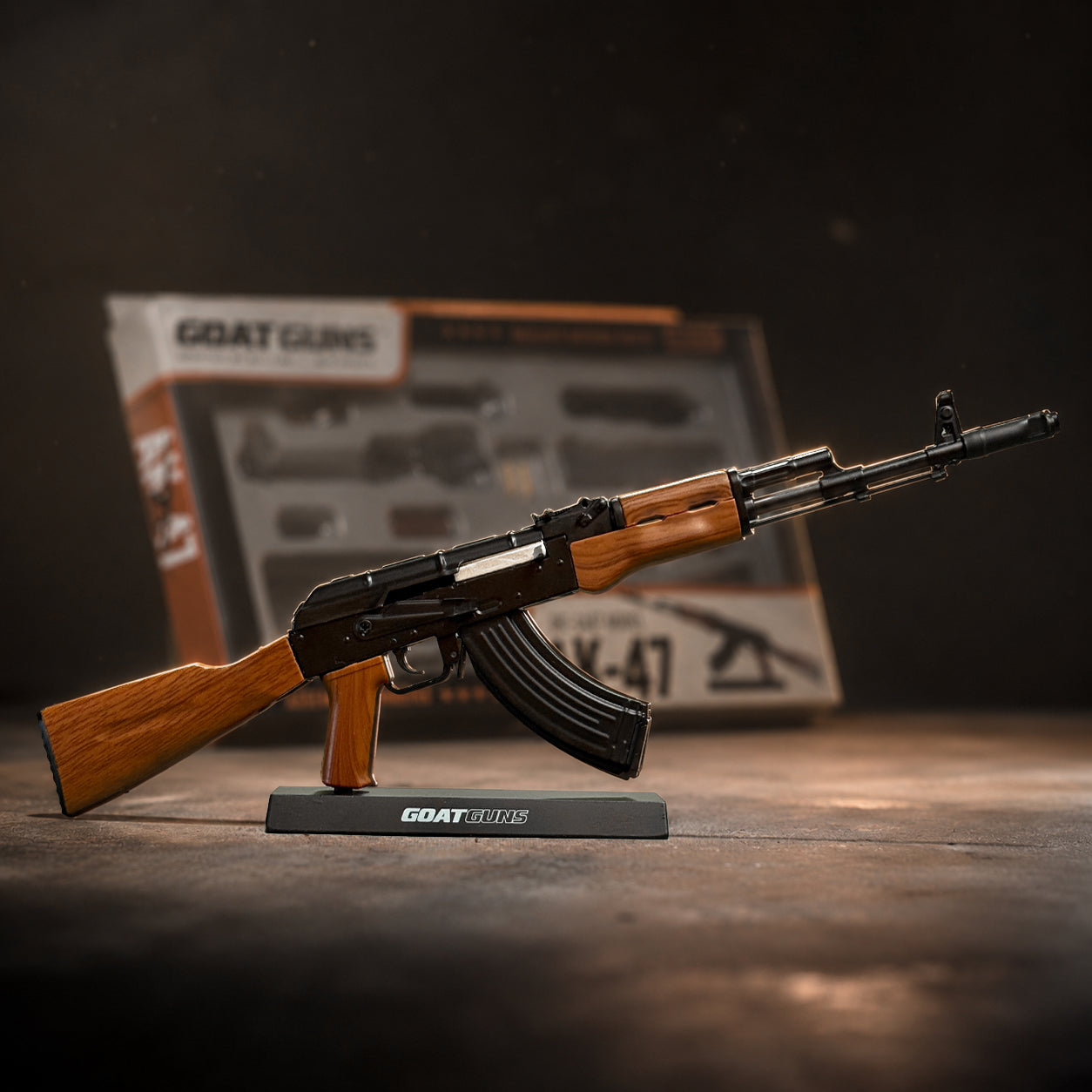 Miniature AK47 Model in Black | GoatGuns – GoatGun Models