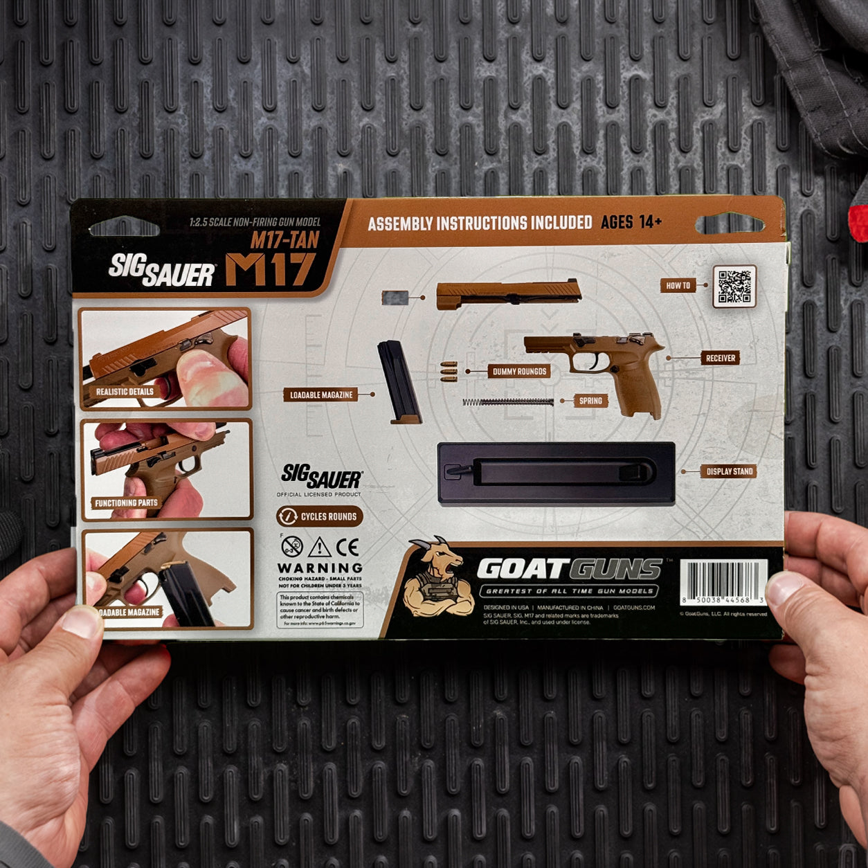 Miniature SIG SAUER M17 Model Tan | GoatGuns – GoatGun Models