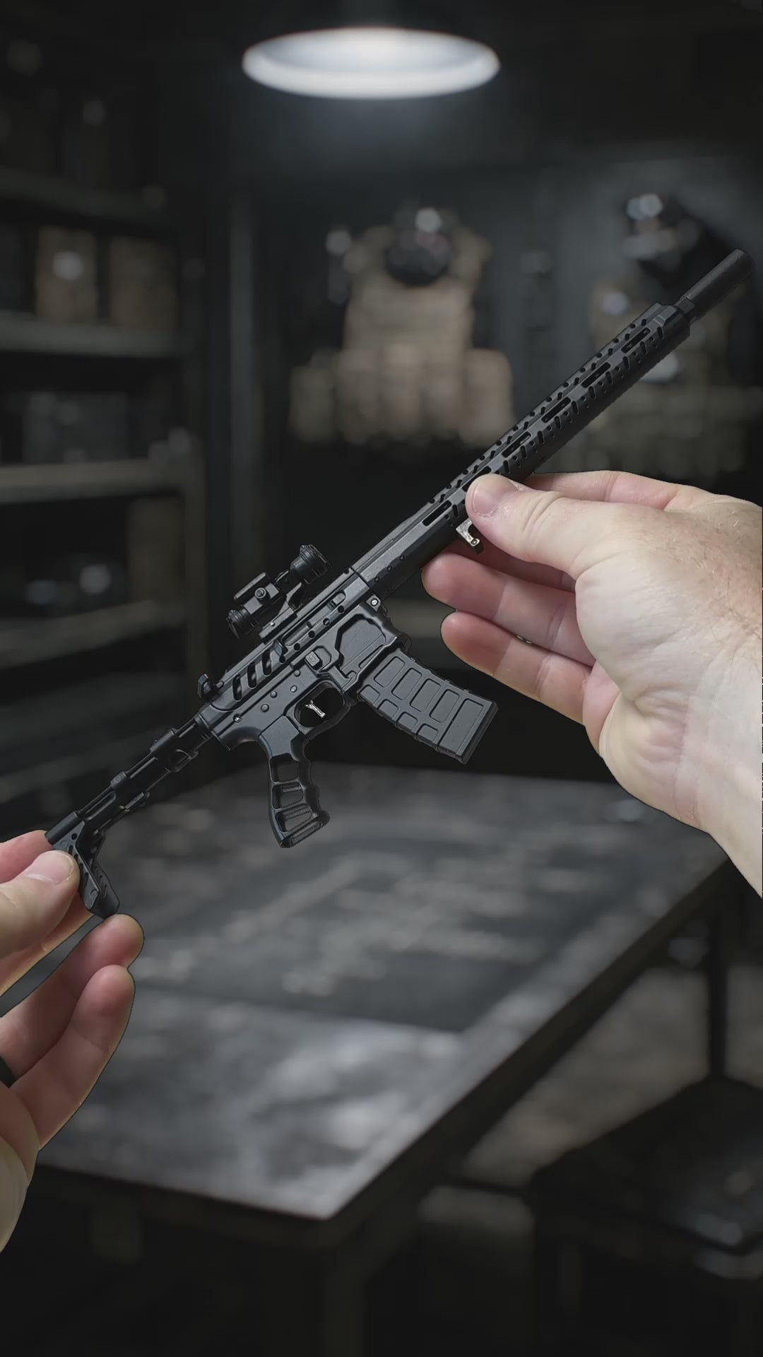AR15 Skeleton Model Red | 1:3 Scale GoatGuns – GoatGun Models