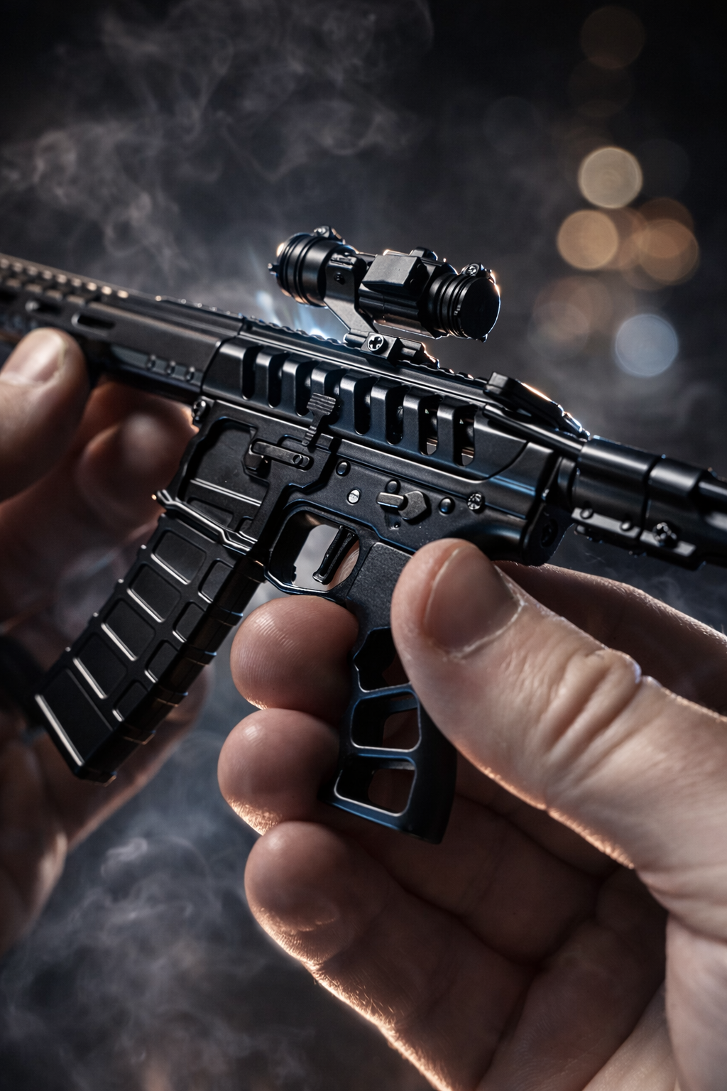 AR15 Skeleton Model Black