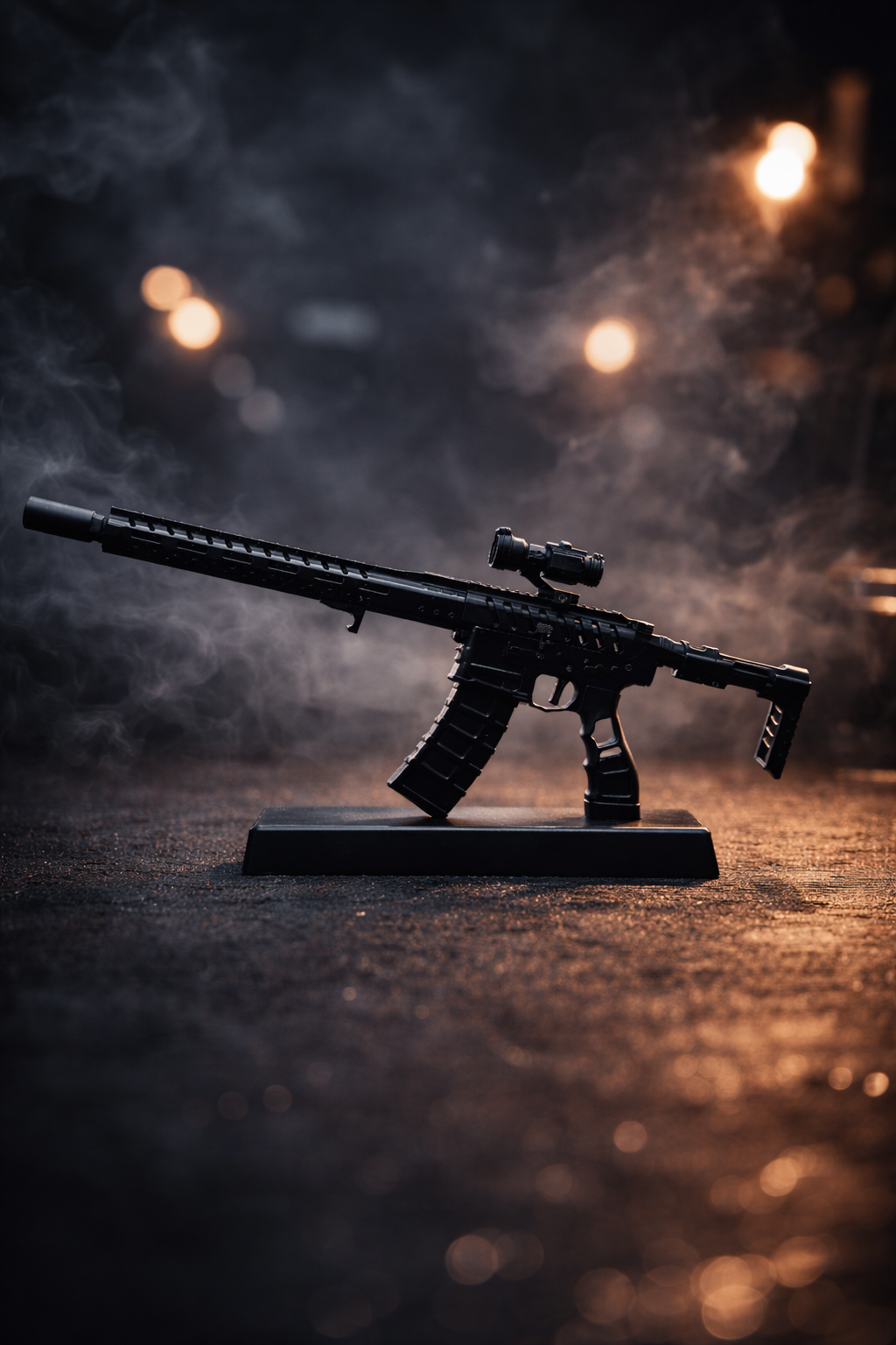 AR15 Skeleton Model Black