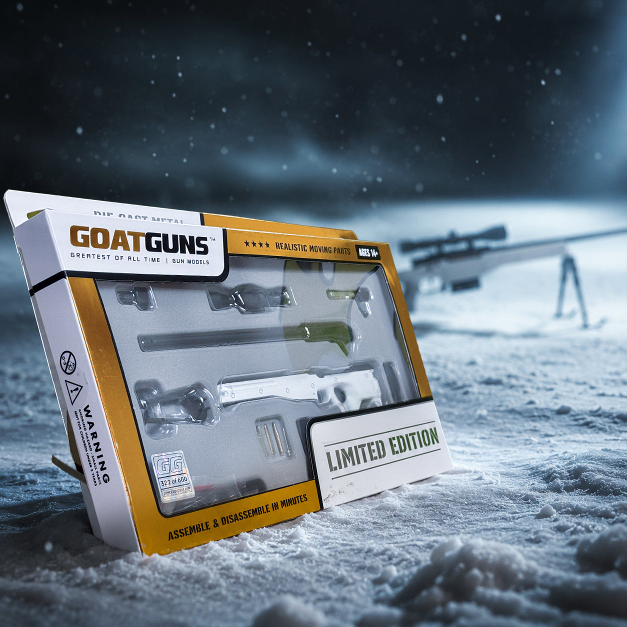 White SR Limited Edition Model – GoatGun Models