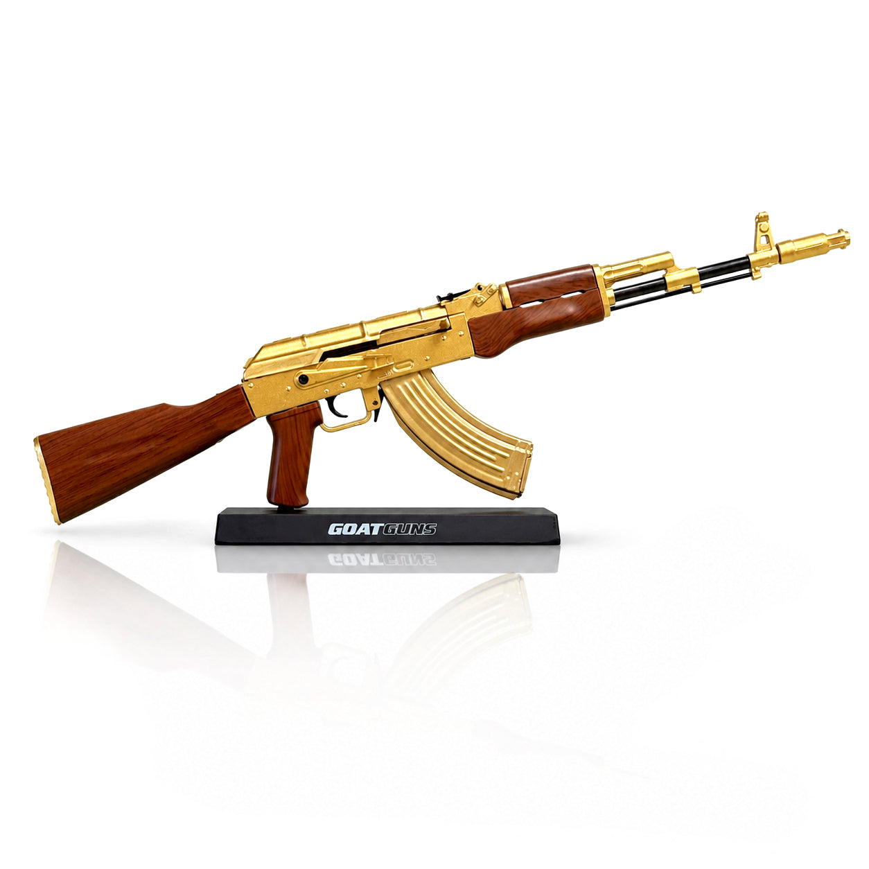 Miniature AK47 Model in Gold | GoatGuns – GoatGun Models