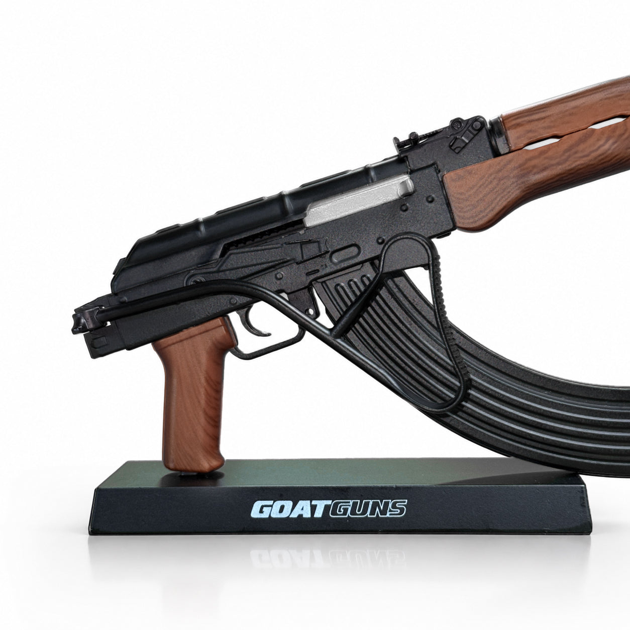 Miniature AK47 Wirestock 1:3 scale Model in Black | GoatGuns